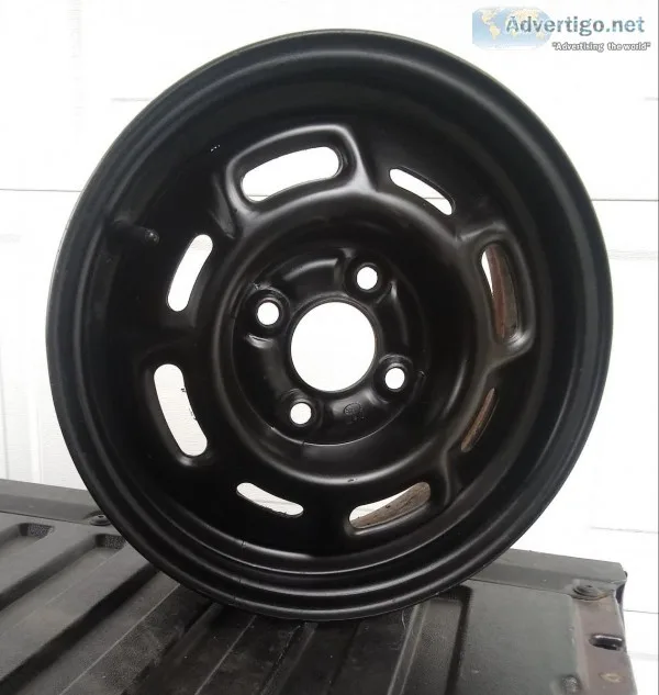 Mustang four hole 14 inch wheels (black)