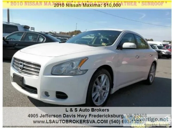 2010 NISSAN MAXIMA 3.5 SV NAVIGATIONLEAT HER