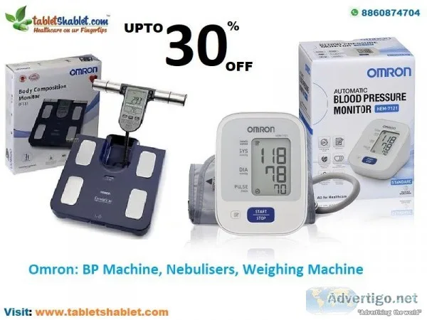 Buy Omron BP Machine Nebulisers Weighing Machine Upto 30% OFF On