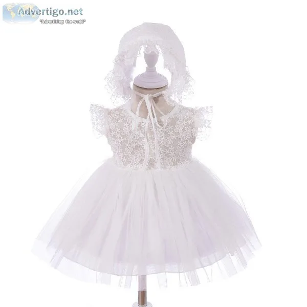 Baptism Dress and Cap for Girls heavenlyborn