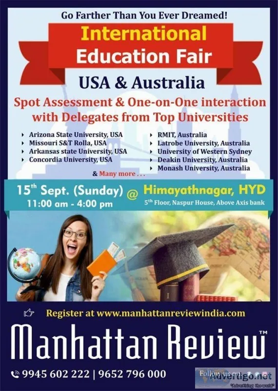 International Education Fair at Himayathnagar Hyderabad
