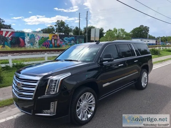 2015 CADILLAC ESCALADE ESV  PLATINUM EDITION  BLACK BEAUTY  WE F