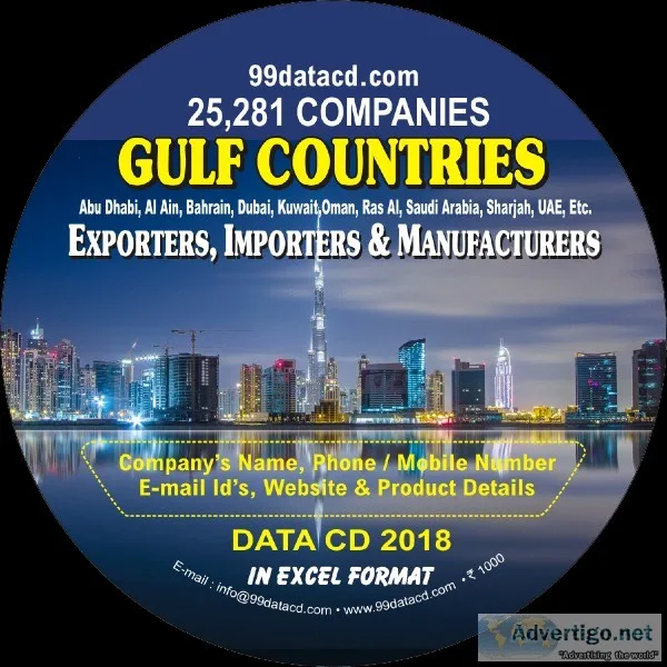 Business Data For Gulf Countries Exporters and Importers in All 