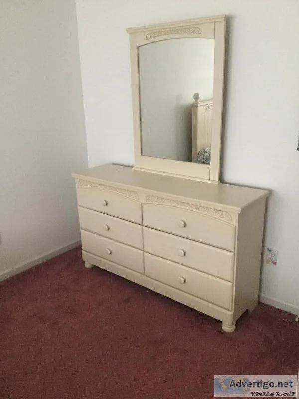 Childrens bedroom dresser and night stand