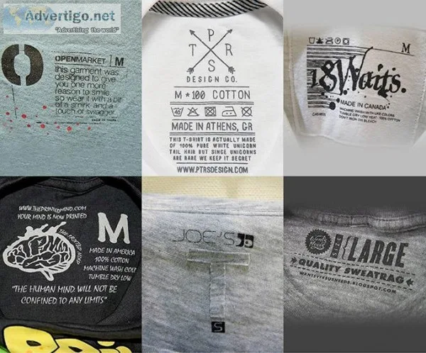 T Shirt Labels Manufacturer