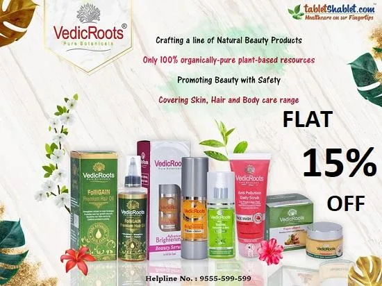 FLAT 15% OFF on VedicRoots Products at TabletShablet
