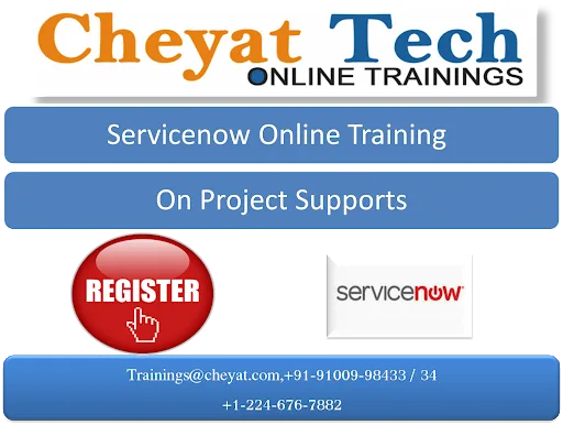 ServiceNow online training and job support by cheyat tech