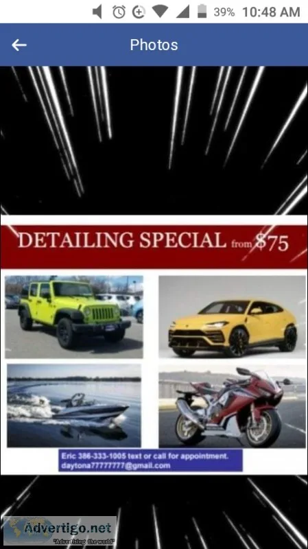 Dynamic DETAILING by Eric Daytona Beach 75 full detail