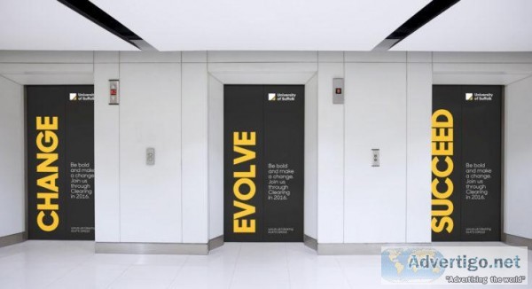 Try unique elevator Promotional Marketing Ads