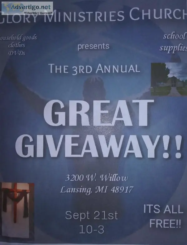 Glory Ministries Church Great Giveaway