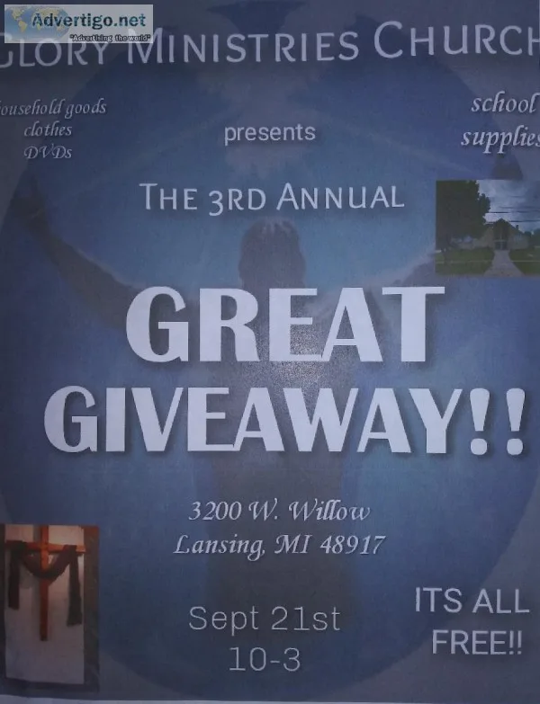Glory Ministries Church Great Giveaway