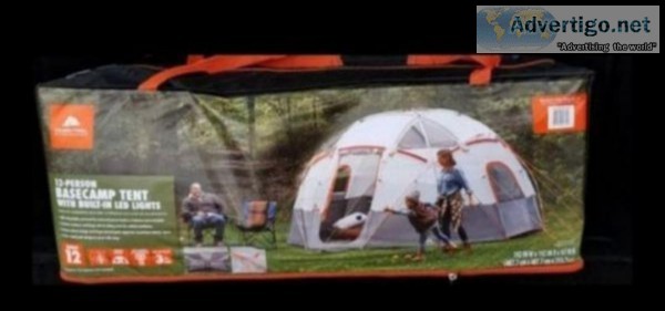 Brand new Ozark Trail 12 Person Basecamp Tent With Built In LED 