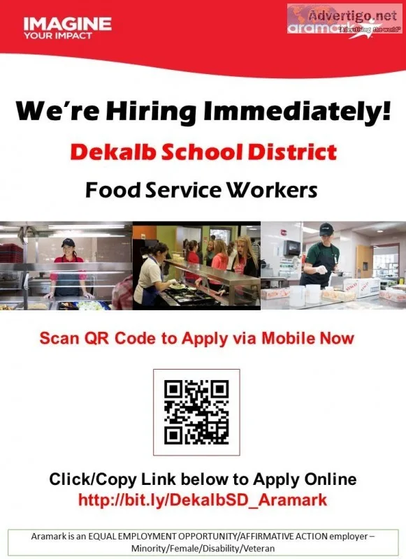 Food Service Worker - Dekalb School District (Aramark)