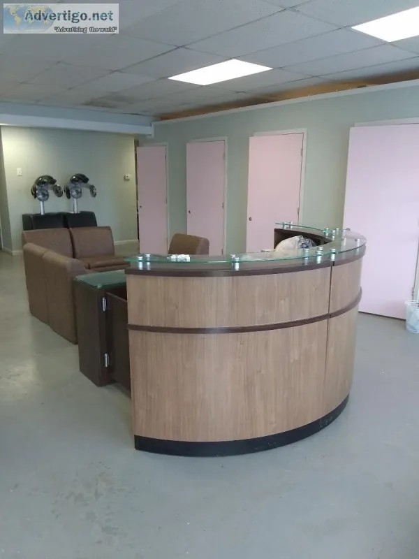 Salon equipment chairs  hair dryers