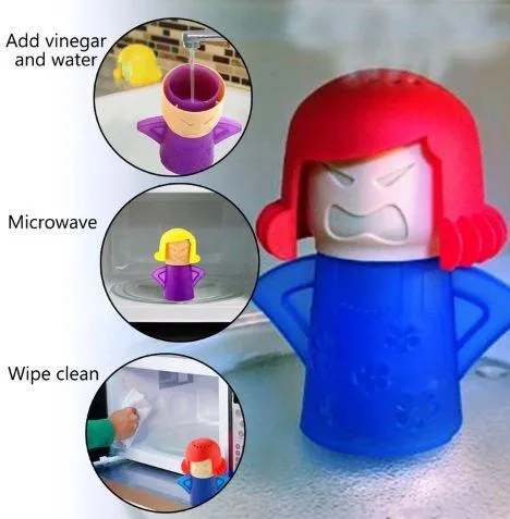 Portable Angry Mama Silicon Microwave Oven Steam Cleaner for Kit