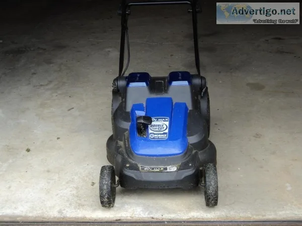 Kobalt 20 inch 40v lithium-ion dual blade mower