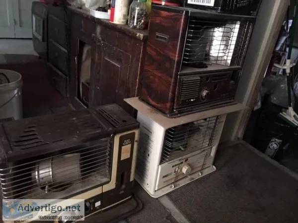 Several kerosene stoves
