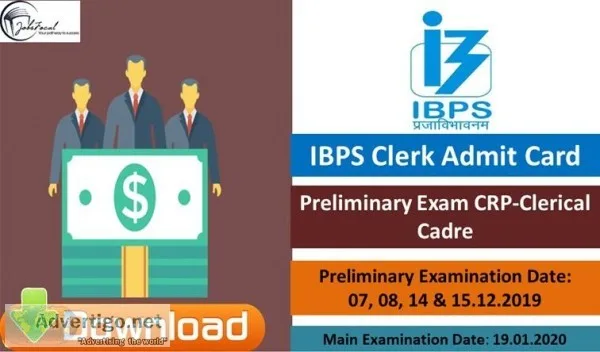 IBPS Clerk IX Admit Card 2019 -20 Preliminary Exam CRP-Clerical 
