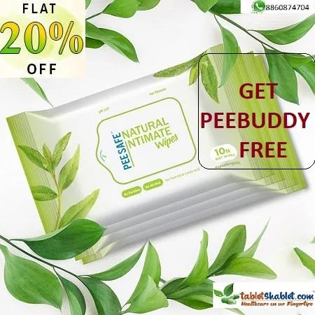 Get Flat 20% Off on PeeSafe Natural Intimate WipesPeebuddy Free