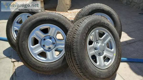 Jeep wrangler wheels with tires stock