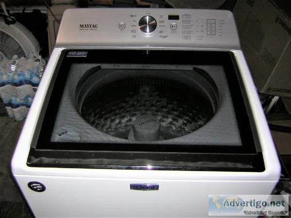 MAYTAG WASHER 3 YRS OLD HUGE 4.7 STAINLESS TUB DEEP FILL LIKE BR