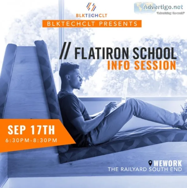 BLKTECHCLT presents Flatiron School Info Session  WeWork Southen