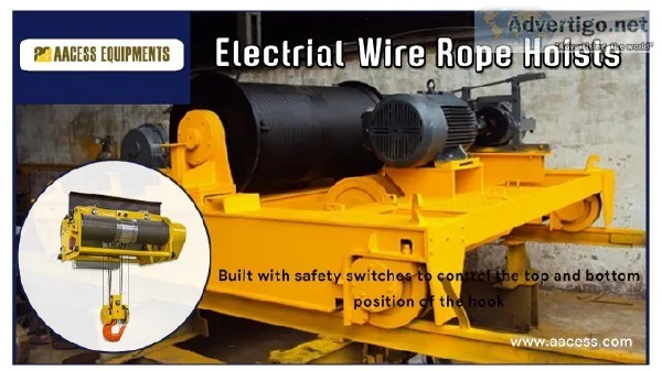 Electric Hoists  Wire rope hoist