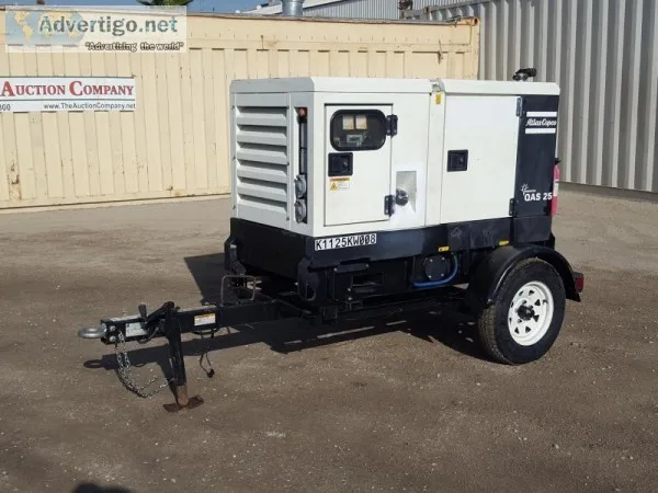 2011 ATLAS COPCO QAS25KD SKID GENERATOR 9339