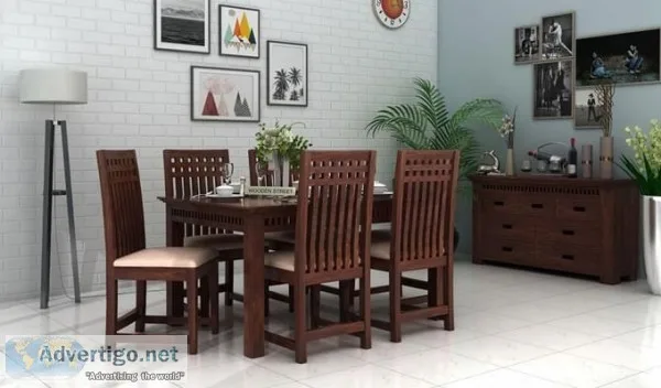 Explore latest dining table designs online at Wooden Street