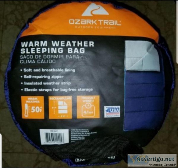 Ozark warm weather sleeping bag.