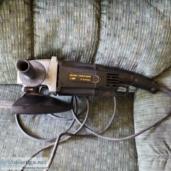 9&quot 2hp Craftsman grinder.