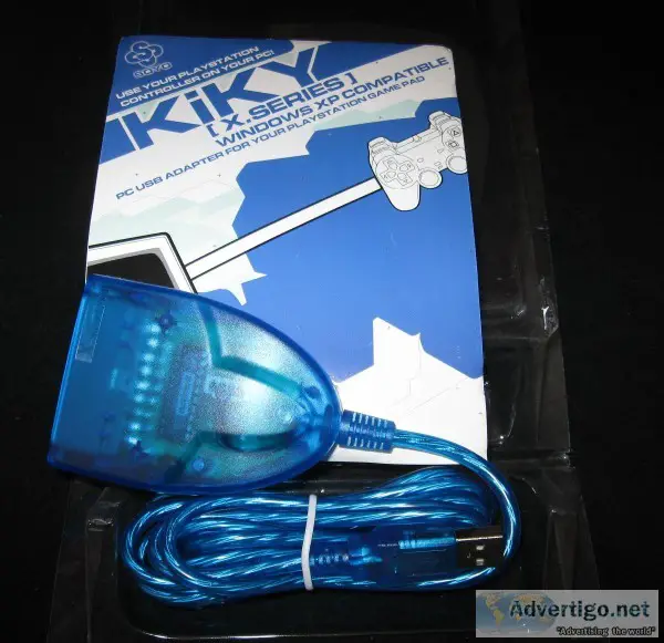 KiKy X Series Clear Blue PSOne PlayStation 2 Windows XP USB Cont