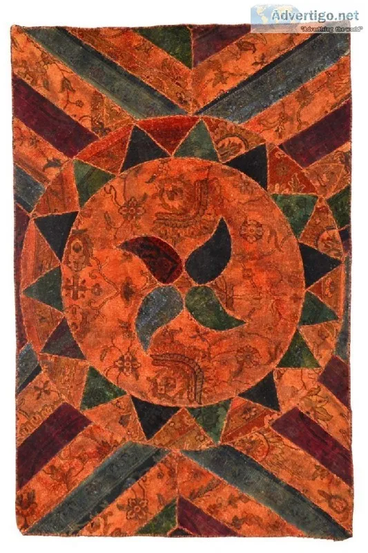Patch Circular Handmade Modern Rug - Yak Carpet