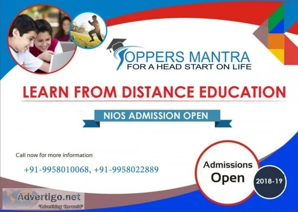 NIOS 12th Admission 2019