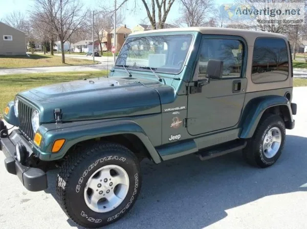 2000 Jeep Wrangler Sahara Green 28765 miles