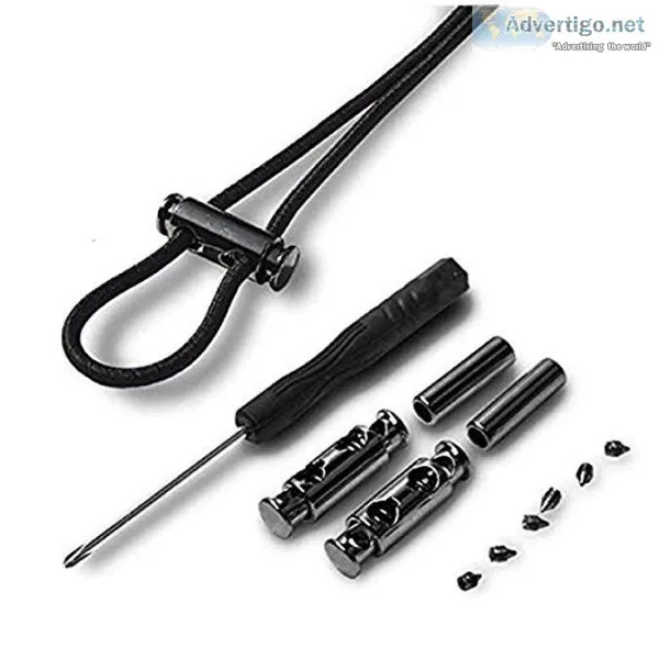 Elastic No Tie Shoelaces with metalic lock
