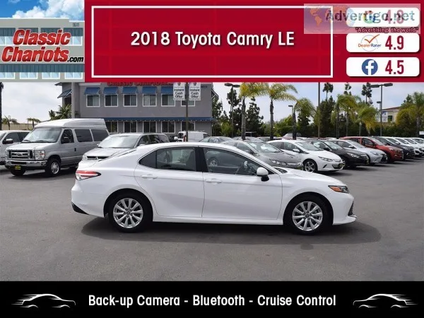 Used 2018 Toyota Camry LE for Sale in San Diego - 19798r
