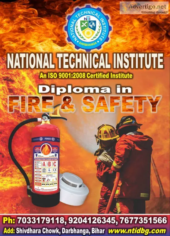 Fire Safety Management Diploma Course in Bihar Darbhanga Patna G