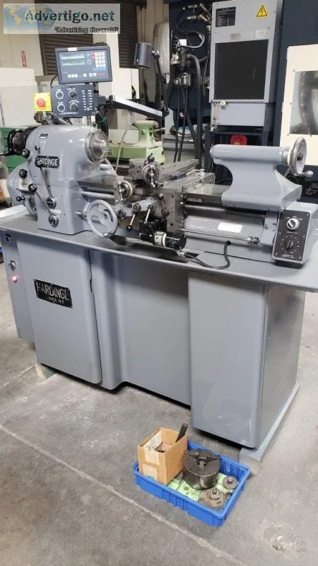 HARDINGE HLV-H Super Precision Toolroom Lathe. Digital Readout a