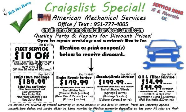 Mobile Mechanic American Mechanical Services