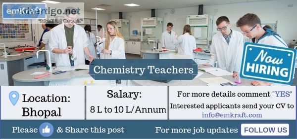 Teacher Jobs in Bhopal  Job Vacancy  Teaching Jobs in Madhya Pra