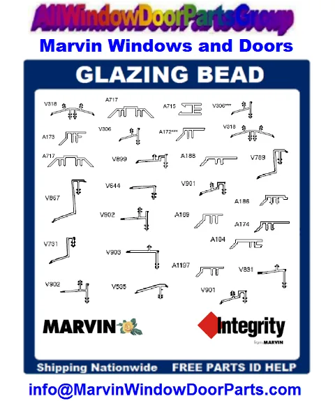 Marvin and Integrity Window and Door Glazing Bead Snap-In Glazin