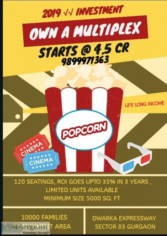 Multiplex screens for sale in gurgaon
