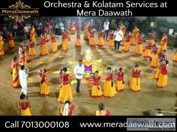 Orchestra and Kolatam Service at Mera Daawath