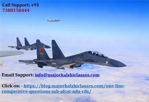 Common Questions For SSB AFCAT NDA and CDS