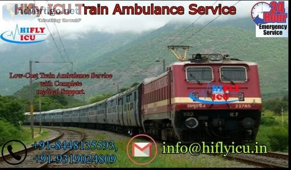 Complete Medical Facility Train Ambulance Service from Bhopal By