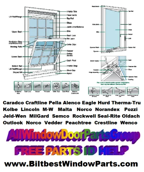Multi-Point Window and Door Replacement Hardware Parts