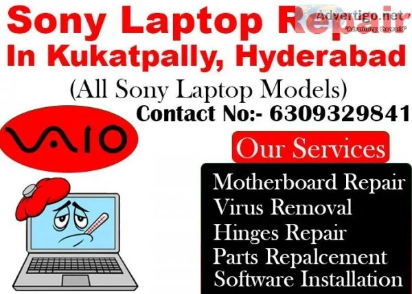 Sony Laptop Power jack repairreplace services in Kukatpally Hyde