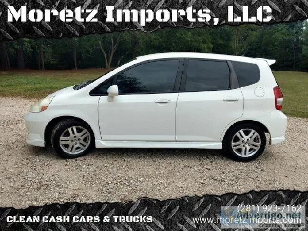 2007 Honda Fit Sport 5 Speed Hatchback in White  Clean  Warranty