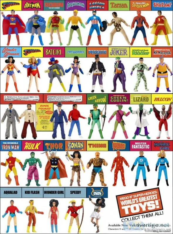Cash  For Mego Super Heroes Figures n Playsets See Buy List